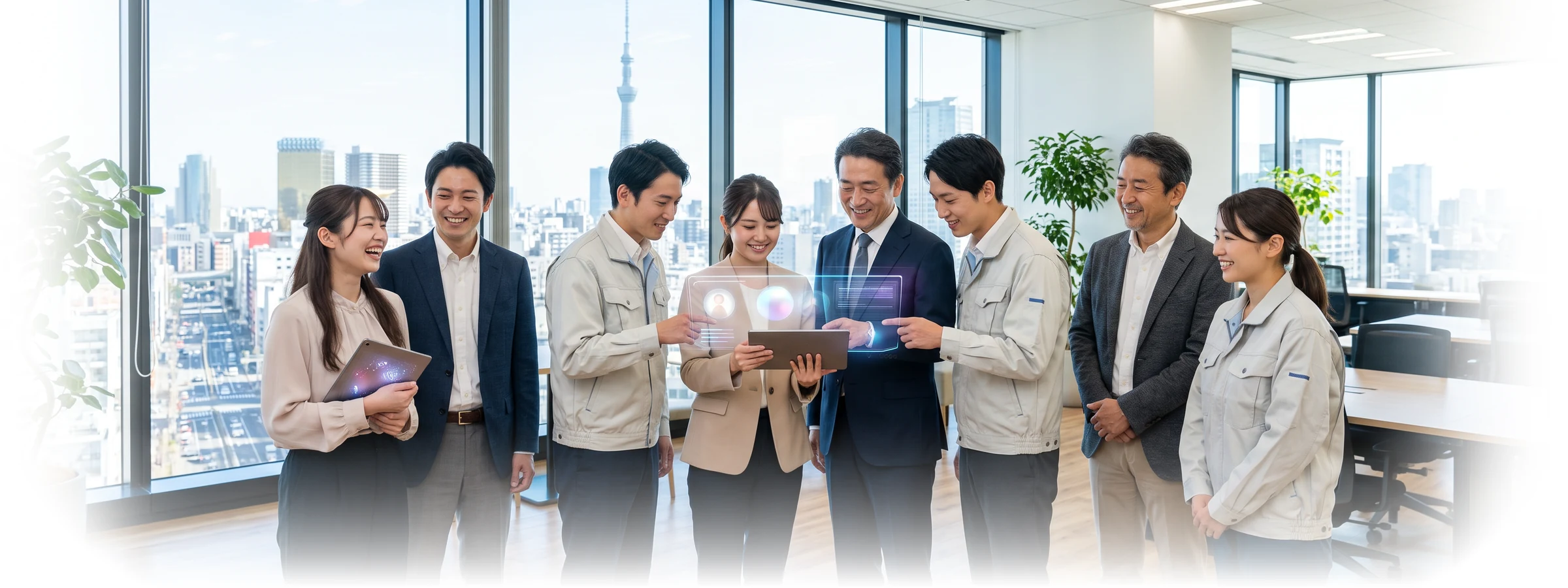 多様な人々が働く職場
